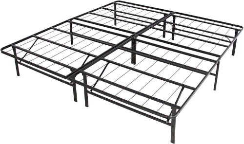 Folding Metal Bed Frame, King - Lot 648