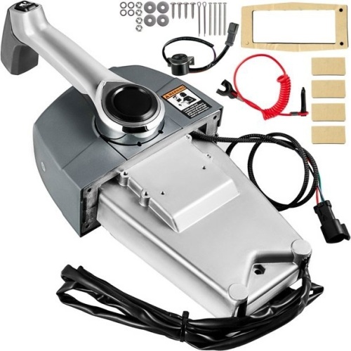 VEVOR Boat Throttle Control Side Mount Outboard Remote Control Single Lever Binnacle for Evinrude and Johnson Outboards  - Lot 441
