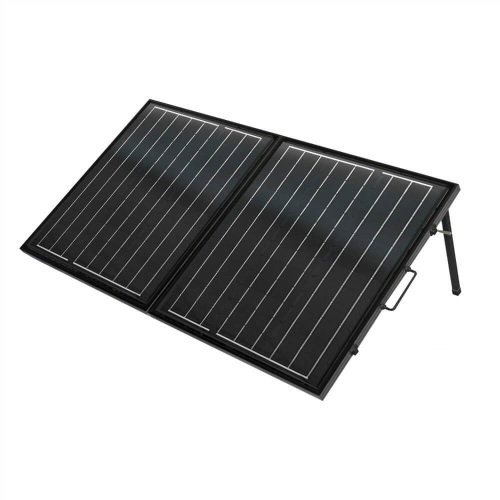 ECO-WORTHY 120 Watt 12Volt Off Grid Monocrystalline Portable Foldable Solar Panel Suitcase with Charge Controller  - Lot 88