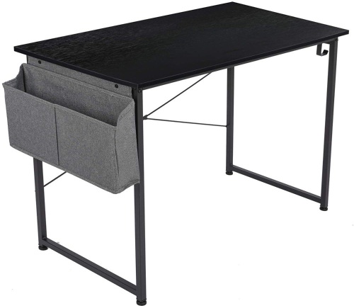 40" Modern Writing Desk with Side Pocket & Headphone Hook - Lot 450