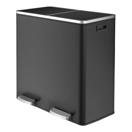 Lazy Buddy Dual Compartment Step Trash Bin - Lot 805