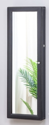 Luxfurni Wall Mount Mirrored Jewelry Armoire - Lot 1146