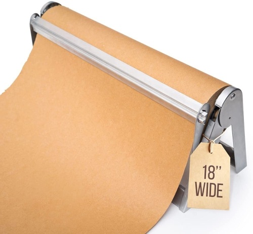 Kenley 18" Butcher Paper Dispenser with Serrated Blade Bar and Rubber Bumpers  - Lot 903