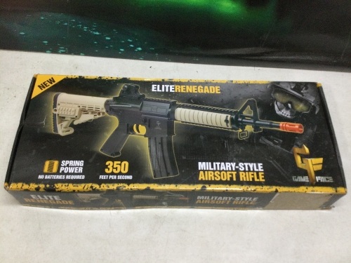 Game Face Elite Renegade Spring Powered Airsoft Rifle - Lot 541