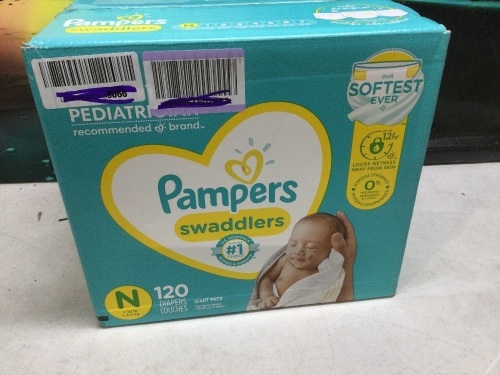 Pampers Swaddlers Baby Diapers, 120 ct  - Lot 645