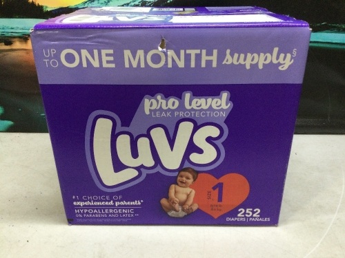 Luvs Leak Guard Baby Diapers, 252 ct - Lot 949