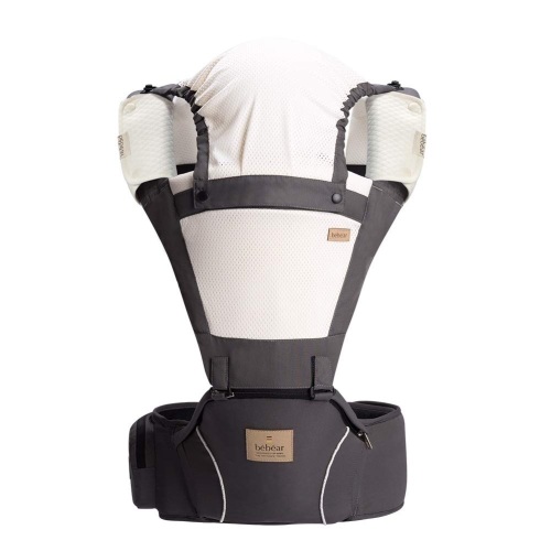 Bebamour Mesh Baby Carrier Front and Back Hip Carrier with 2 Teething Pads  - Lot 626