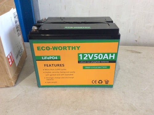 Eco-Worthy LiFePO4 12V50AH Deep Cycle Battery - Lot 539