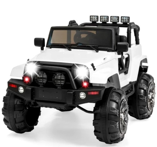 12V Kids Ride-On Truck Car Toy w/ 3 Speeds, LED, Remote, Bluetooth - Lot 71