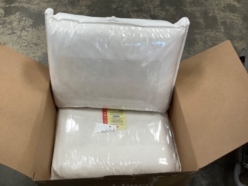 Set of 2 Duck Down Bed Pillows - Lot 111