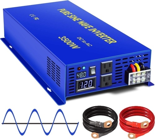 XYZ INVT 3500W Pure Sine Wave Inverter 48V to 120V - Lot 112
