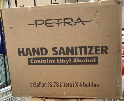 Case of 4 - 1 Gallon Petra Hand Sanitizer - Lot 206
