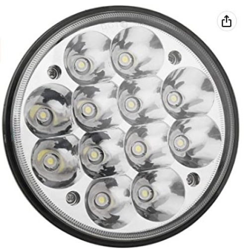 Lot of (3) 5.75" Round LED Headlights - Lot 219