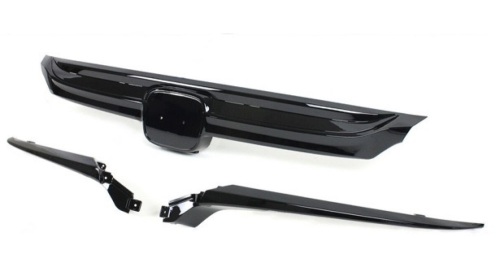 2018-2019 10th Gen Honda Accord Sedan JDM Sport Style Grille Glossy Black - Lot 223