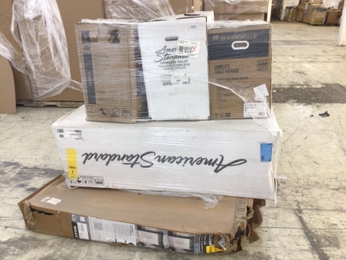 Uninspected Customer Return Liquidation Salvage Pallet, Bathroom Fixtures - Lot 265