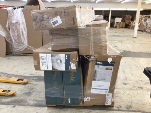 Uninspected Customer Return Liquidation Salvage Pallet, Bathroom Fixtures - Lot 289