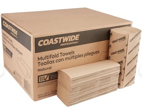 Coastwide Multifold Paper Towels, 16 Packs - Lot 423