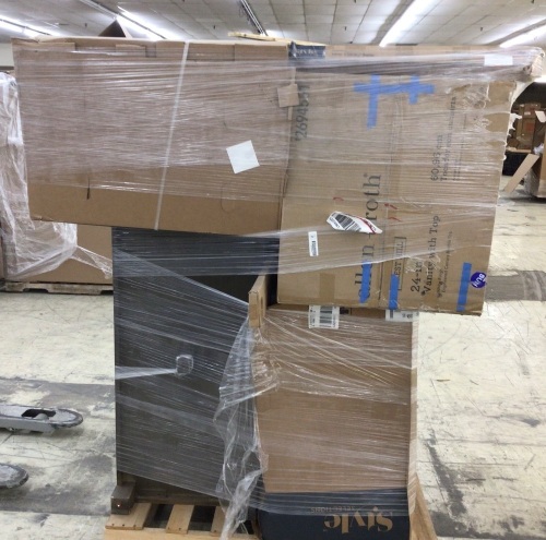 Uninspected Customer Return Liquidation Salvage Pallet, Bathroom Fixtures - Lot 430