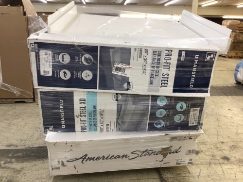 Uninspected Customer Return Liquidation Salvage Pallet, Bathroom Fixtures - Lot 482