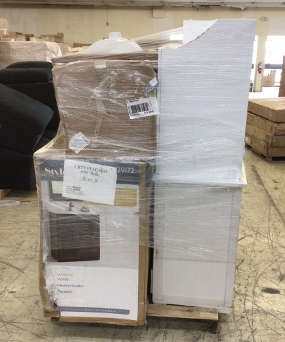 Uninspected Customer Return Liquidation Salvage Pallet, Bathroom Fixtures - Lot 489