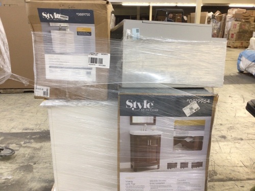 Uninspected Customer Return Liquidation Salvage Pallet, Bathroom Fixtures - Lot 492
