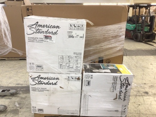Uninspected Customer Return Liquidation Salvage Pallet, Bathroom Fixtures - Lot 528