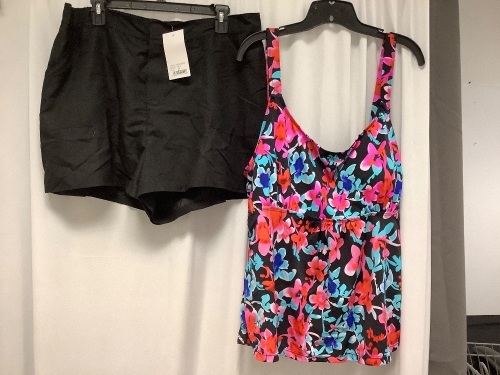 Tankini Swimsuit Set, Size 20 - Lot 470