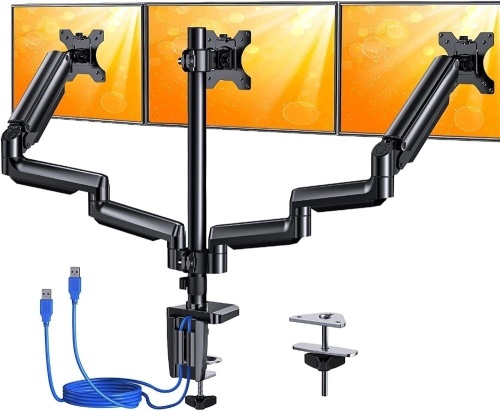 ErGear Triple Monitor Mount for Desk - Lot 371