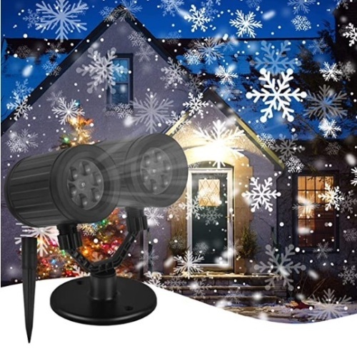 Double Head Snowflake Projector LED Christmas Lights - Lot 21