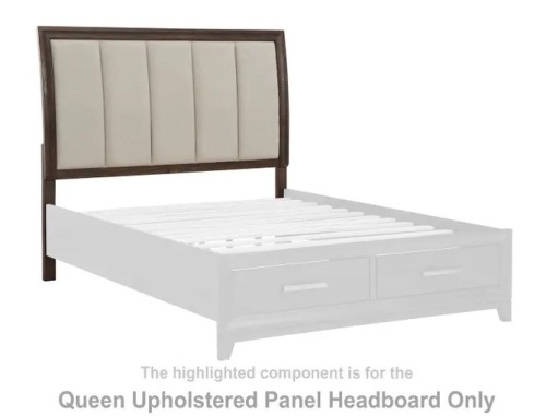 Ashley Furniture Queen Upholstered Panel Headboard - Lot 67