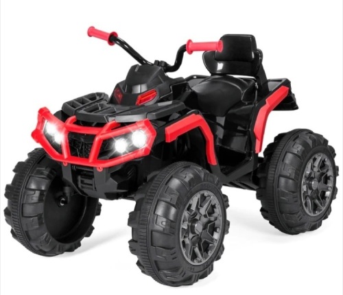 12V Kids Ride-On 4-Wheeler Quad ATV Car w/ 3.7mph Max, Bluetooth, Headlights - Lot 166