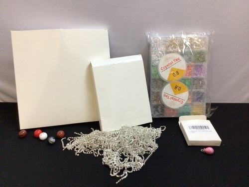 Bundle of Misc Craft Items - Beads & Rhinestones - Lot 323