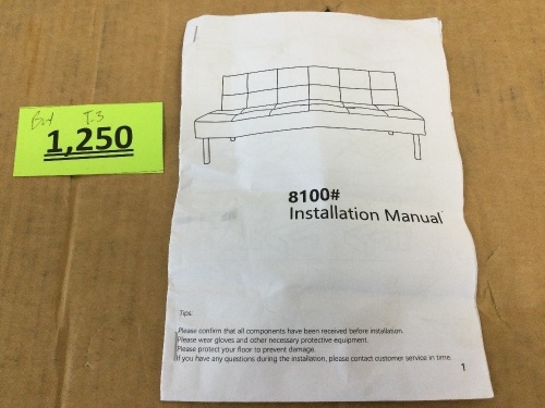 Brown Futon - Lot 1250