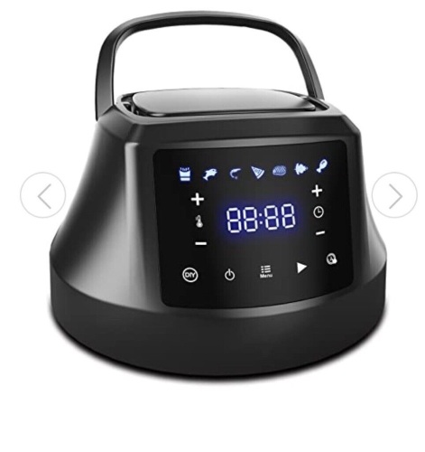 Rozmoz roaster pressure cooker air fryer instant pot lid, black 6 Qt. (XJ-KZL-B) - Lot 1256