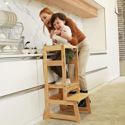 Adjustable Height Kitchen Step Stool - Lot 1274