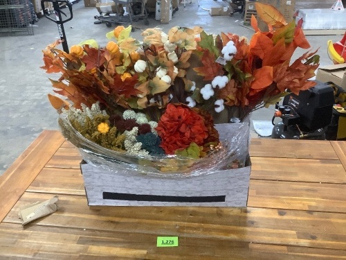 Box of Misc. Fall Decor - Lot 1276