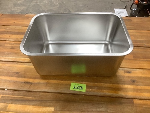 Yangbaga Stainless Steel Tub 20x14x8in - Lot 1278