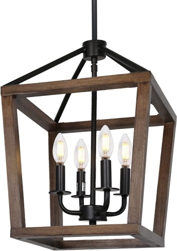 4-Light Rustic Chandelier - Lot 1305
