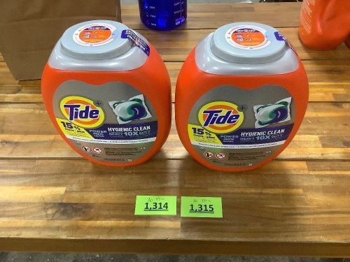 Set of 2 Heavy Duty Tide Pods - Lot 1315