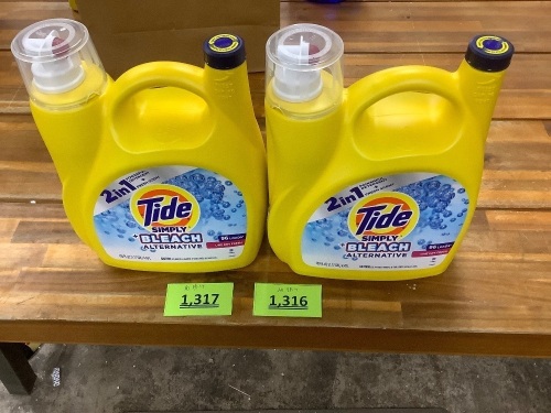 Set of 2 Tide 2-in-1 Detergent Simply Beach Alternative - Lot 1316