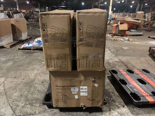 Pallet of Incomplete Massage Chairs  - Lot 208