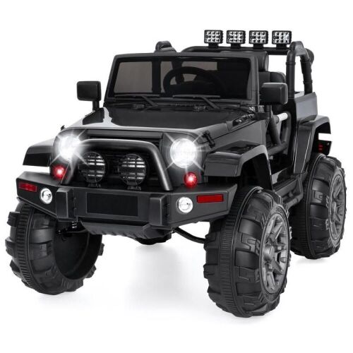 12V Kids Ride-On Truck Car Toy w/ 3 Speeds, LED, Remote, Bluetooth  - Lot 77