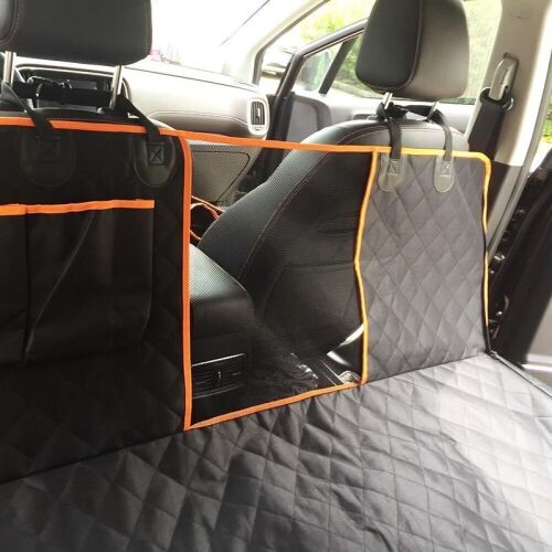 Dog Car Seat Cover, w/Extra Side Flaps, Seat Belt Openings  - Lot 556