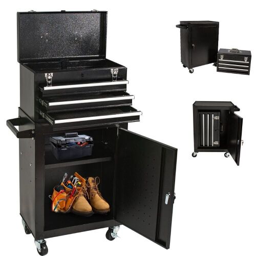 3 Drawer Rolling Tool Chest with Detachable Tool Box - Lot 61