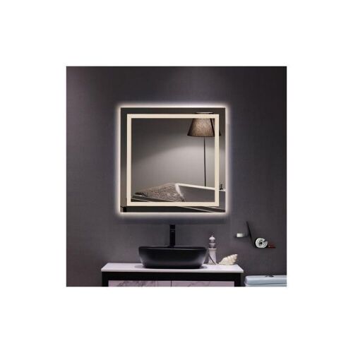 32" LED Wall Mounted Dimmable Mirror with Touch Button and Anti-Fog Function  - Lot 167