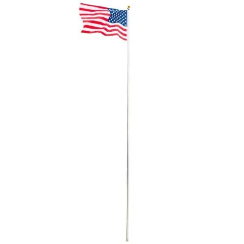 25ft Solemn Outdoor Decoration Sectional Flagpole Kit  - Lot 522