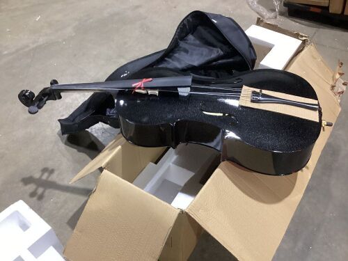 Sparkly Black Cello  - Lot 109