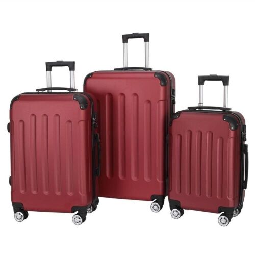 3PCS Premium Hardside Spinner Suitcase Luggage with Wheels  - Lot 123