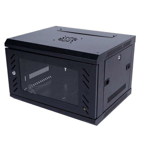 Black Multi Screen Cabinet System with Shelving, Holds up to 66 Lb. - Lot 266