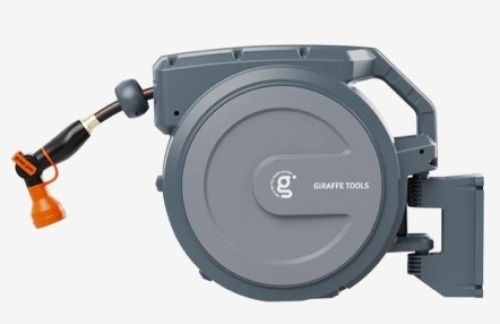 Giraffe Wall Mounted Retractable Garden Hose Reel 1/2in-78ft - Lot 84